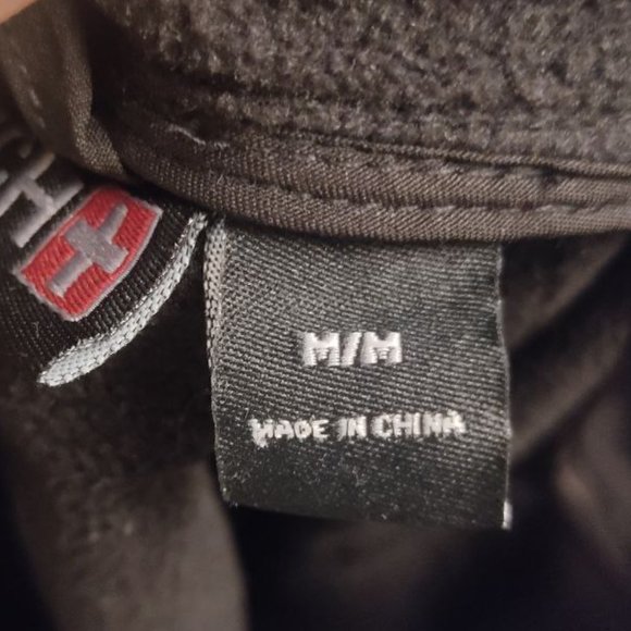 SWISSTECH Men’s Black Jacket Soft Shell Wind Resistant Outwear Coat Size M - Picture 11 of 14